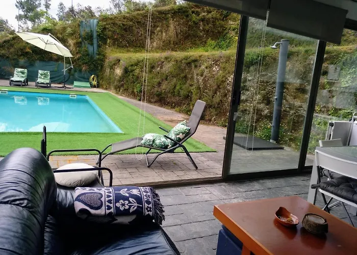 Casa Rocha Velha Con Terraza Y Piscina Particular